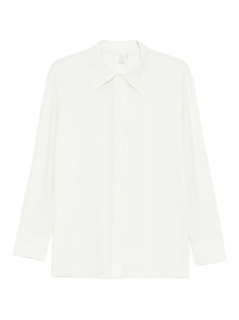 Norma Kamali Camicia in jersey Bianco