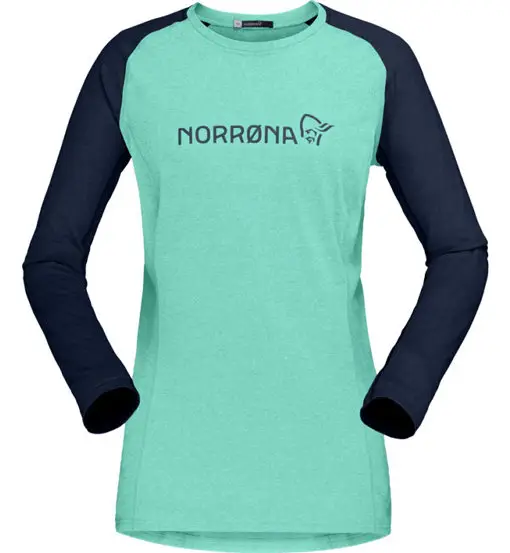 Norrona Fjørå Equaliser Lightweight - maglia a maniche lunghe - donna Green