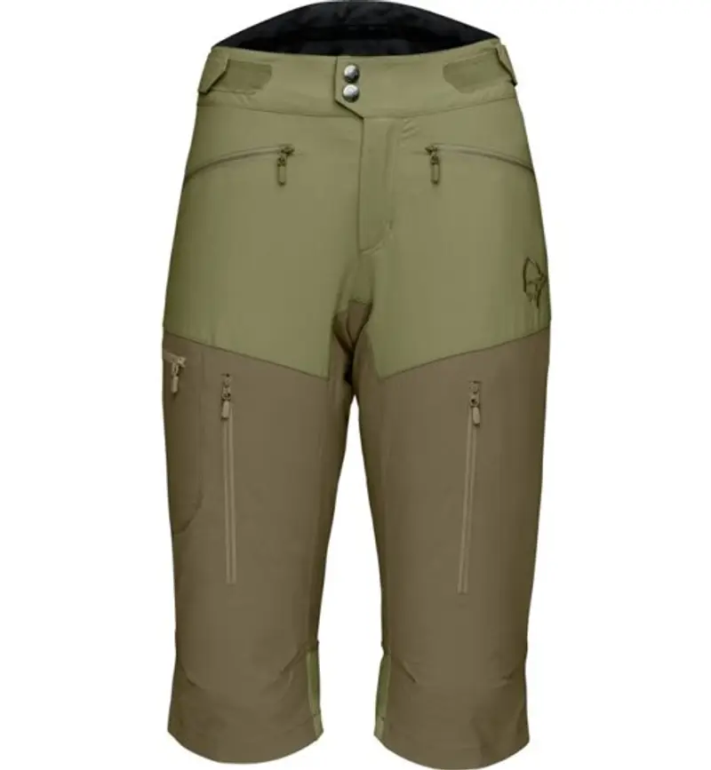 Norrona Fjora Flex 1 - pantaloni corti trekking - donna Green