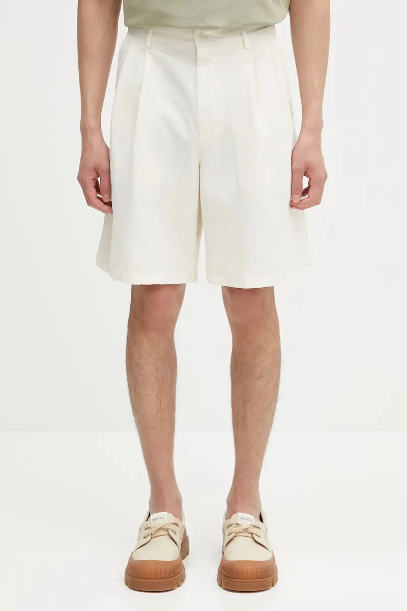 Norse Projects pantaloncini in lino misto Benn Cotton Linen Shorts uomo colore beige N35.0617.0219