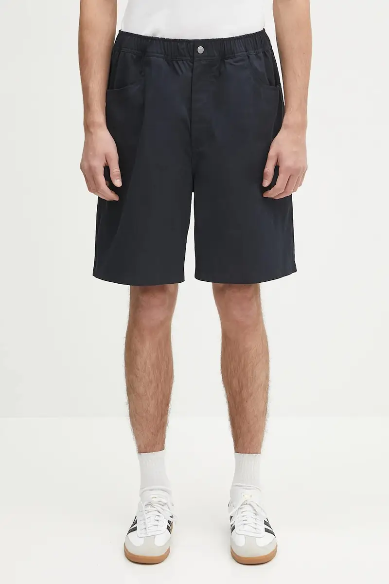 Norse Projects pantaloncini Ragnar Fine Broken Twill Shorts uomo colore blu navy N35.0620.7004