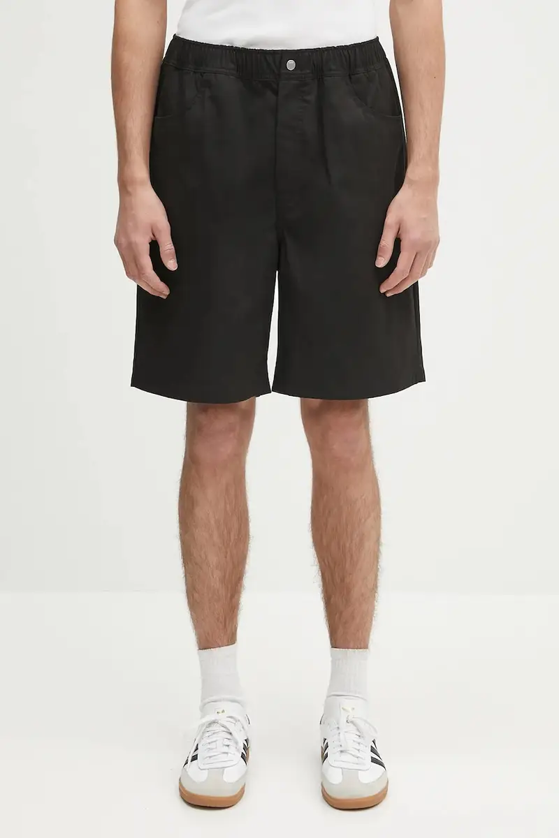 Norse Projects pantaloncini Ragnar Fine Broken Twill Shorts uomo colore nero N35.0620.9999