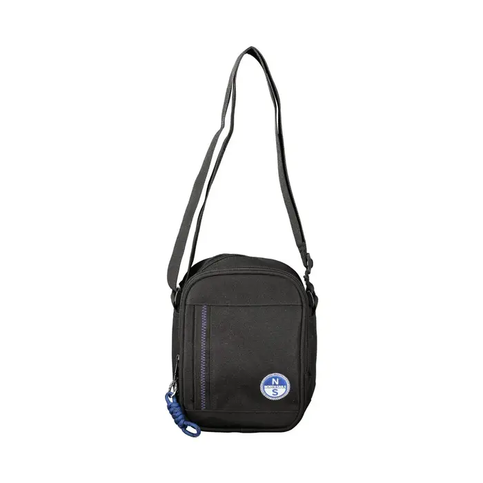 North Sails Borsa a Tracolla Uomo Nera Dettagli a Contrasto Nero