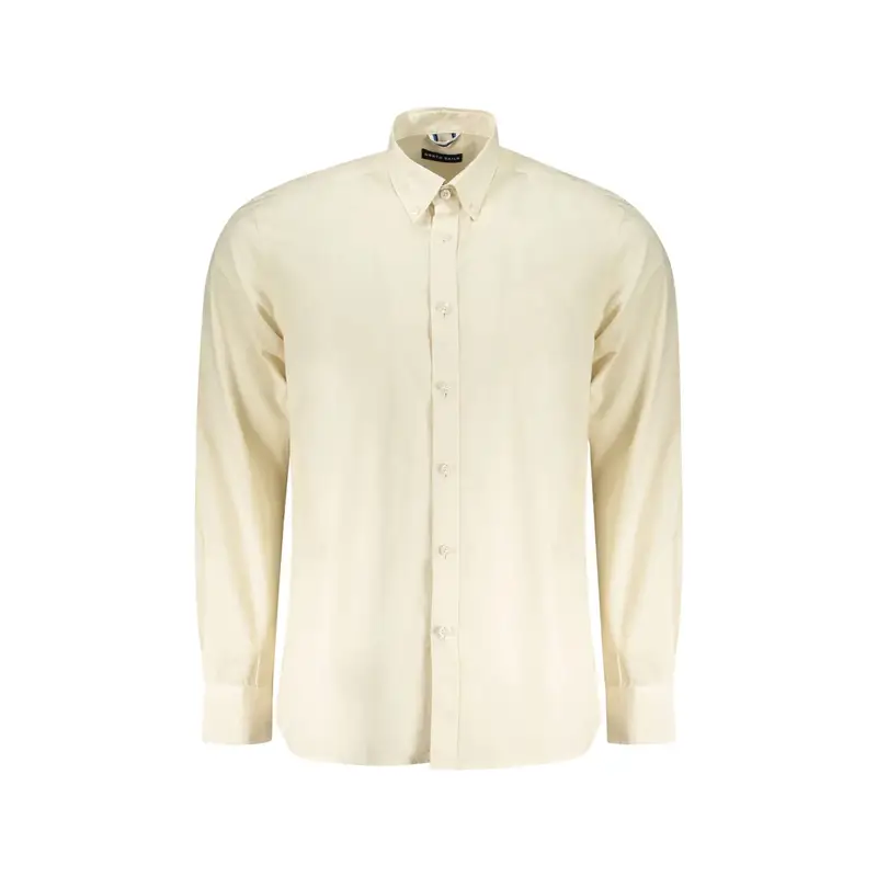 North Sails Camicia Maniche Lunghe Uomo beige con Ricamo