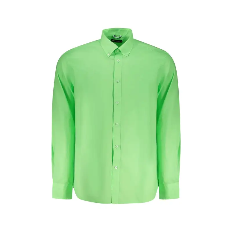 North Sails Camicia Maniche Lunghe Uomo Verde con Ricamo