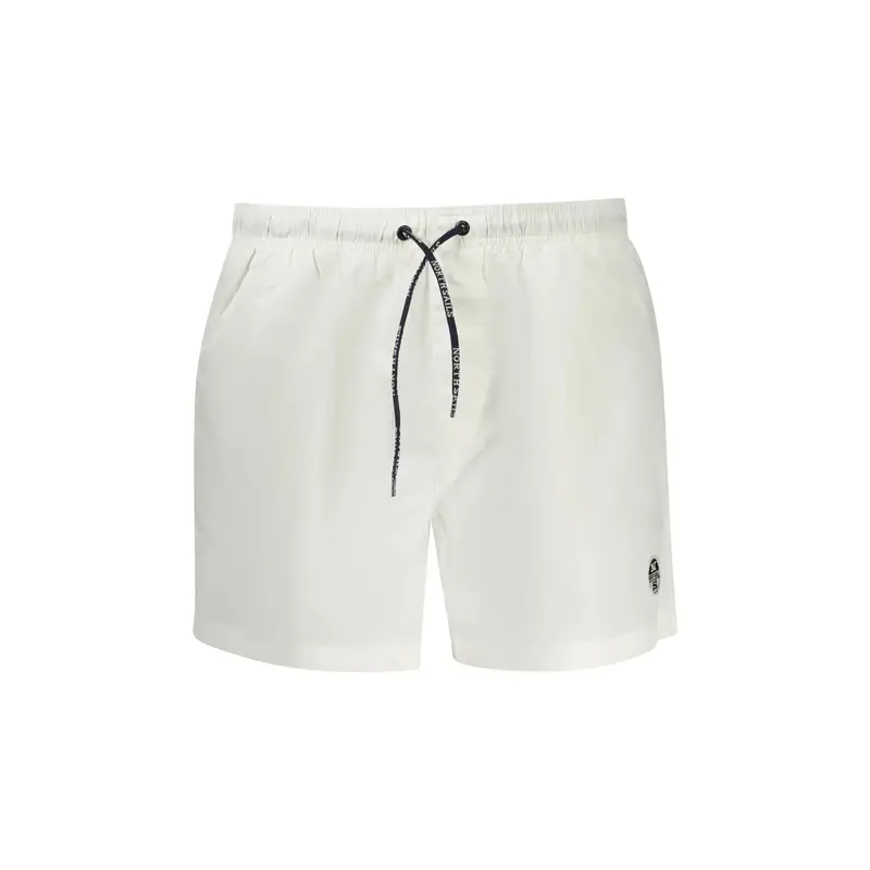 North Sails Costume Mare Uomo Bianco Logo