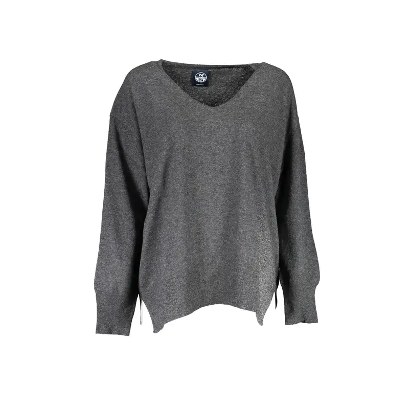 North Sails Maglia Donna Nera Logo Nero