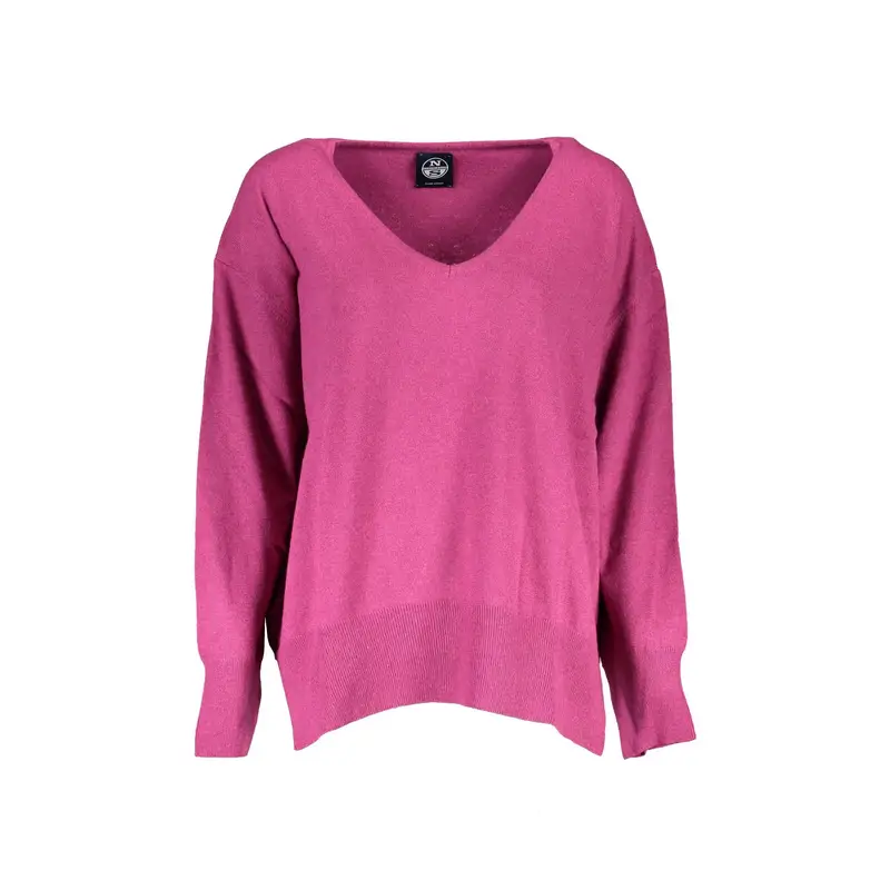 North Sails Maglia Donna Viola Logo