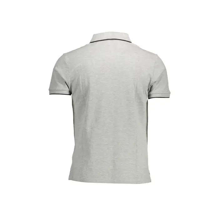 North Sails Polo Maniche Corte Uomo Grigia Applicazione Logo Grigio