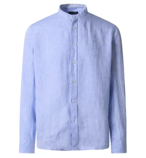 Shirt Mandarin Collar M - camicia a maniche lunghe - uomo Blue