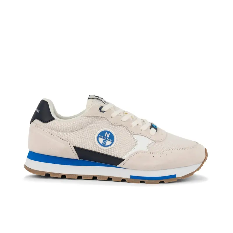 NORTH SAILS Sneakers bianco panna e blu basse da uomo