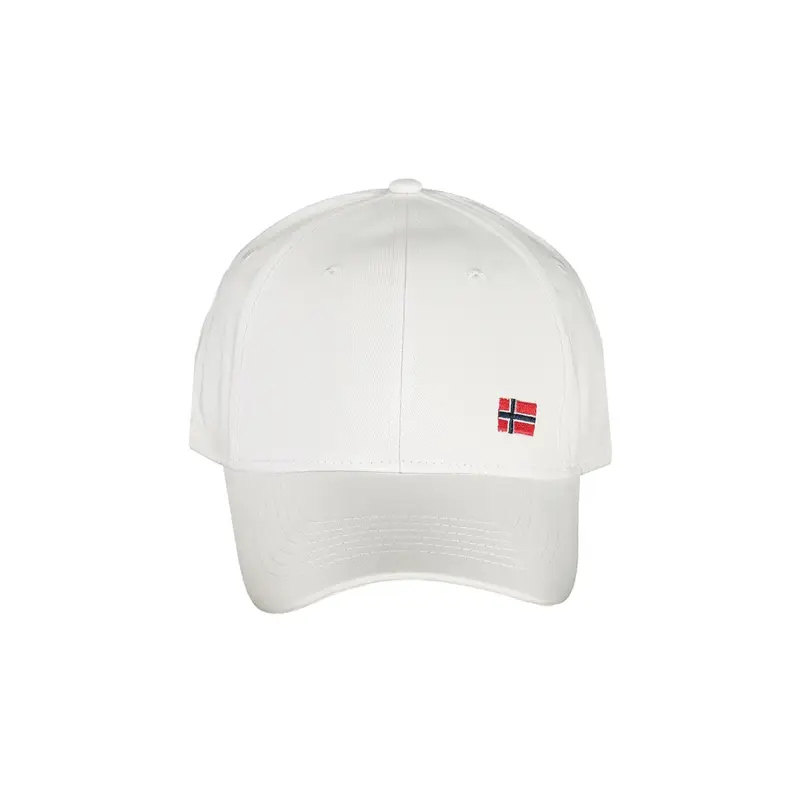 Norway 1963 Cappello Uomo Bianco con Visiera e Cinturino Regolabile