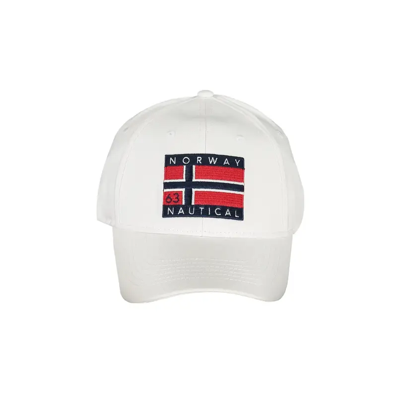 Norway 1963 Cappello Uomo Bianco con Visiera e Cinturino Regolabile