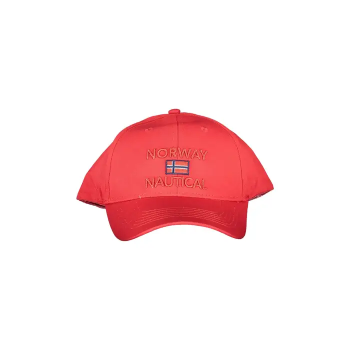 Norway 1963 Cappello Uomo Rosso con Visiera e Logo Ricamato