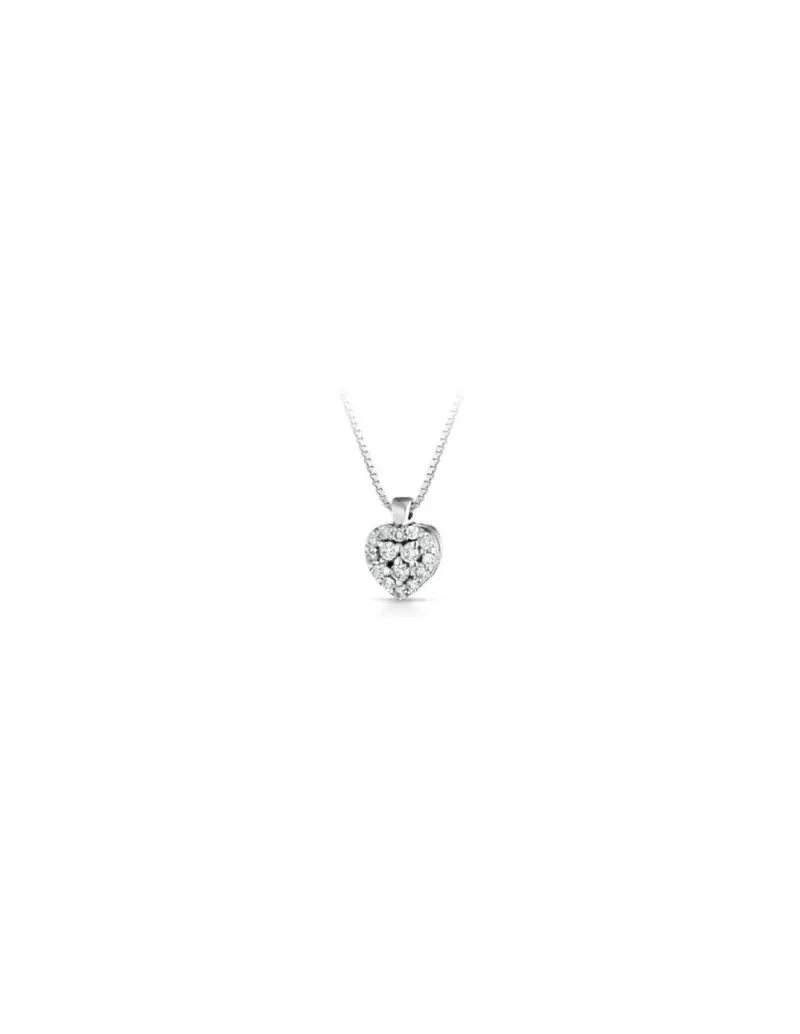 NOTINI-ORO Girocollo in oro bianco 18Kt con diamanti naturali F-CIOMINIC/1B