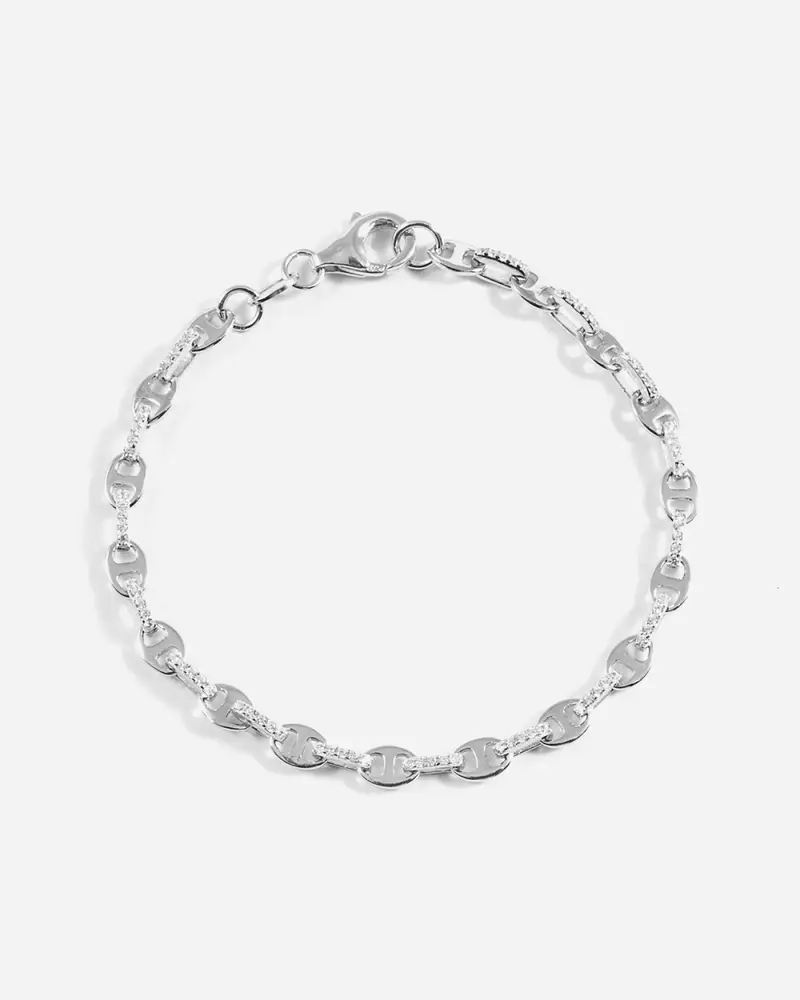 Nove25 Bracciale Catena Sea Drops Con Brillanti Lucido
