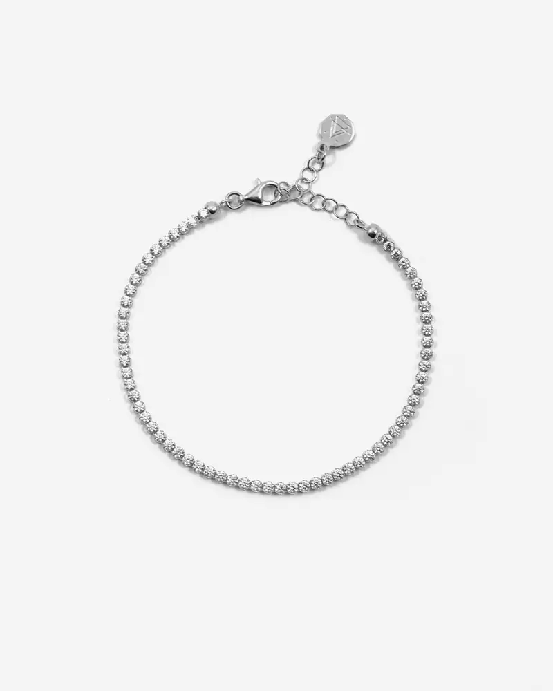 Bracciale Tennis Bianco Lucido
