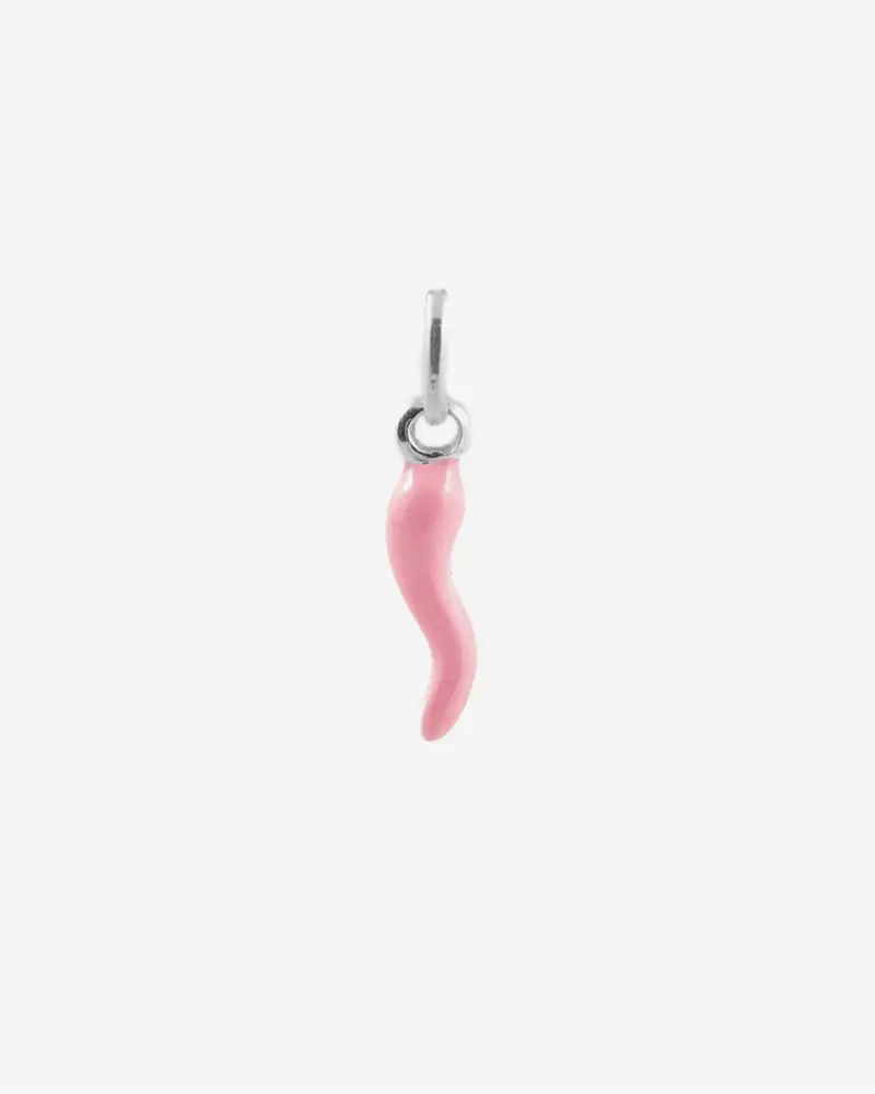 Ciondolo Cornino Rosa Lucido