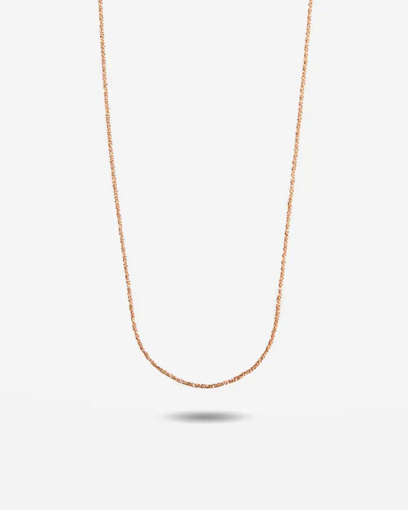 Collana Luce Placcata Oro Rosa Lucido