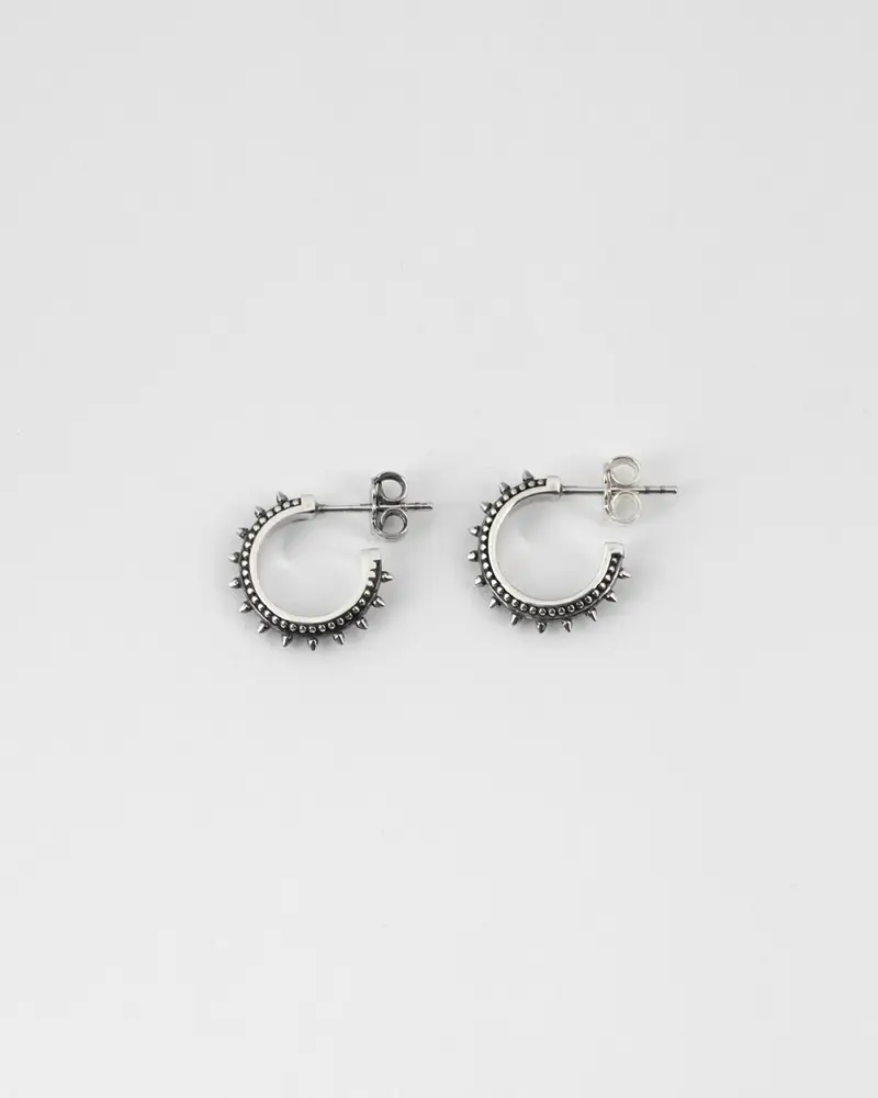 Nove25 Orecchini Etnici A Cerchio Piccoli Brunito Lucido