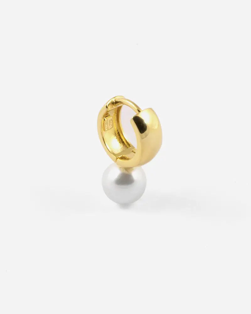 Nove25 Orecchino Pearl Oyster Placcato Oro Con Perla Lucido
