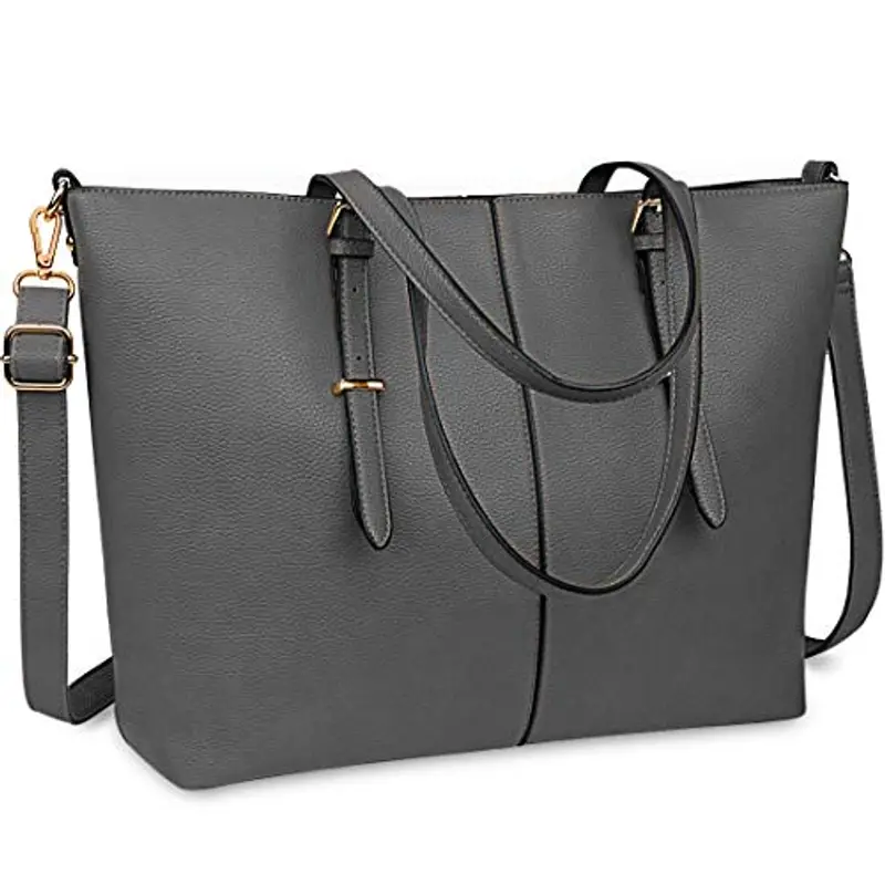 NUBILY Borsa Tote Donna Borsa Porta PC 15.6 Pollici Borse Donna Grand Pelle Borse Borsa Computer Borsa Tracolla Donna