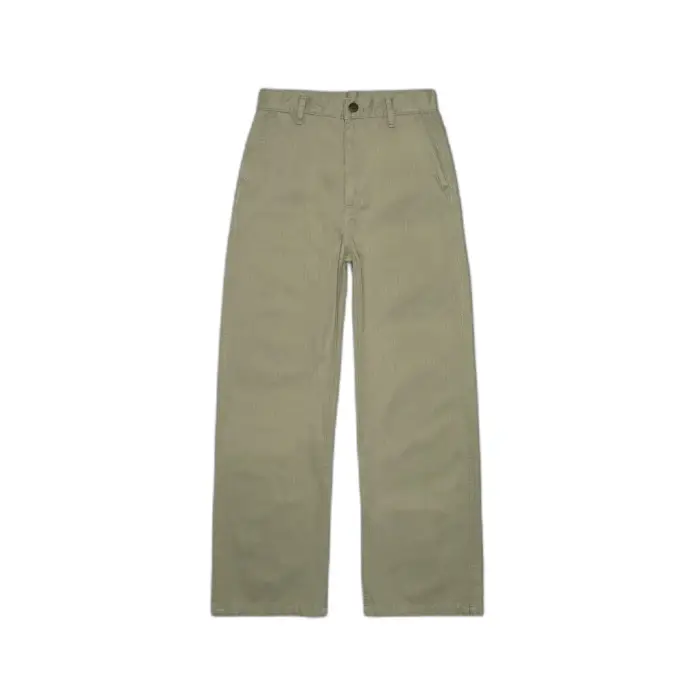 Nudie Jeans Pantaloni da donna Wendy Herringbone Vert