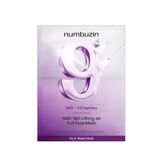 numbuzin No 9 NAD Bio Lifting-sil Full Face Mask 1 sheet 2025 Version - 48ml x 1 sheet