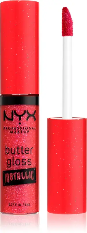 Nyx Professional Makeup Butter Gloss Metallic lucidalabbra metallizzato colore 09 Blood 8 ml