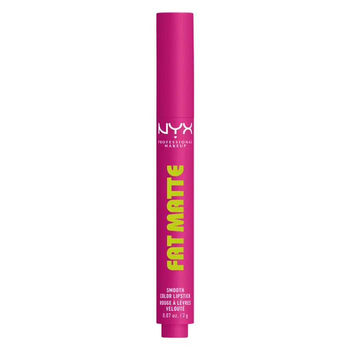 NYX Professional Makeup Fat Matte Smooth Color Lipstick 13 Fluffy Fuchsia 2g - Rossetto mat