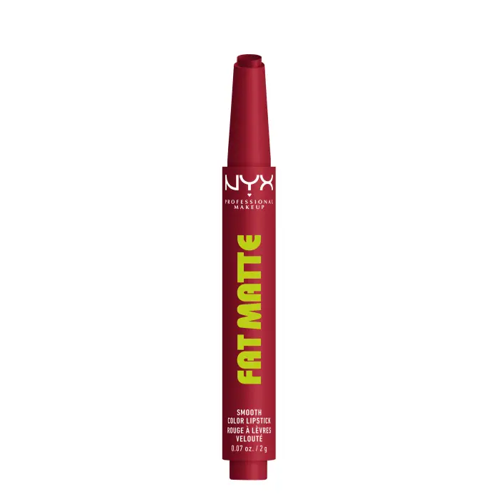 NYX Professional Makeup Fat Matte Smooth Color Lipstick 160 Plushin Plum 2g - Rossetto mat