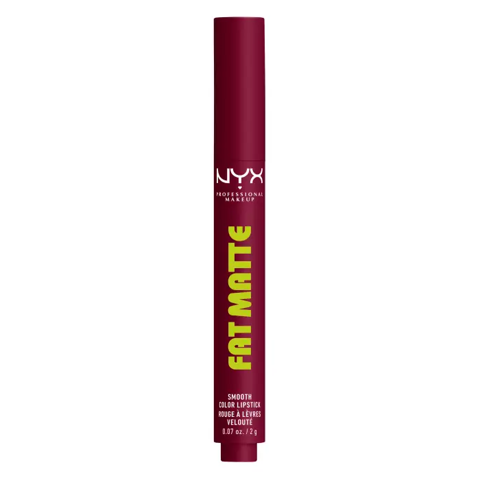 NYX Professional Makeup Fat Matte Smooth Color Lipstick 18 Berry Smooth 2g - Rossetto mat