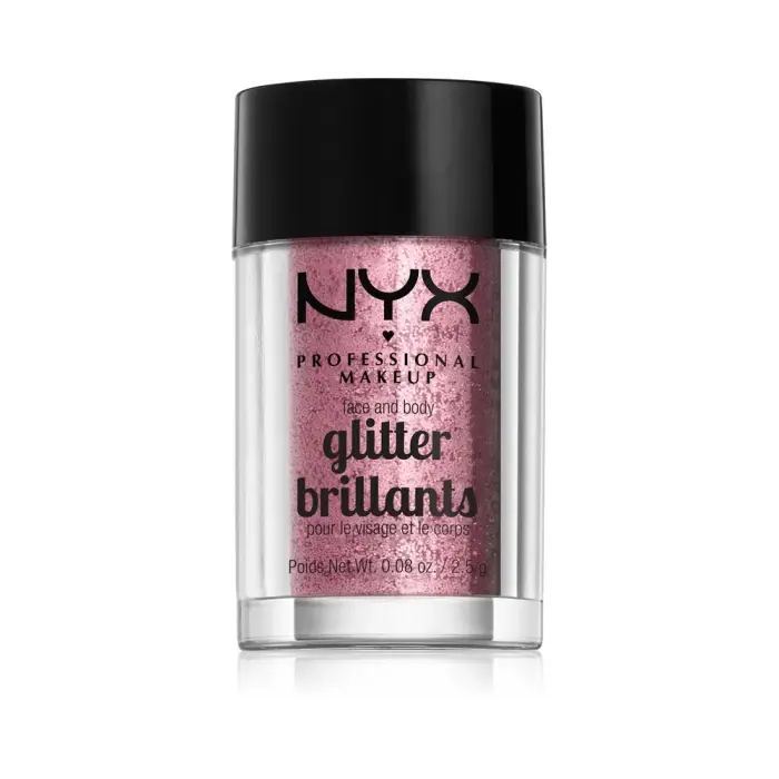 Nyx Professional Makeu Glitter Brillantini per viso e corpo colore 02 Rose 2.5 g