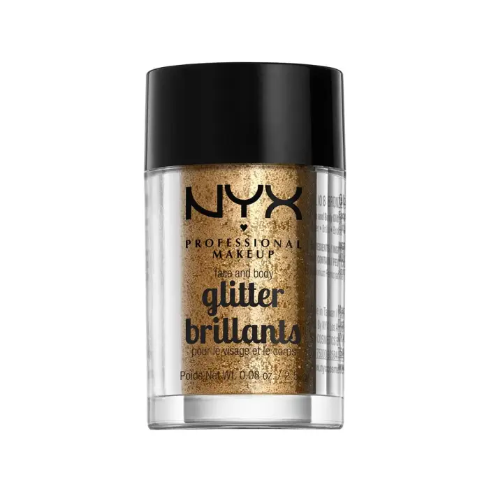 Nyx Professional MakeupGlitter Brillantini per viso e corpo colore 08 Bronze 2.5 g