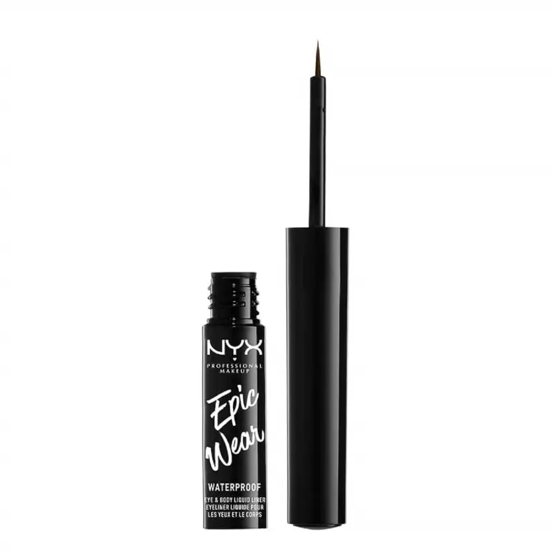 NYX Professional Makeup Occhi Epic Wear Waterproof Eye & Body Liquid Liner Brown - Eyeliner