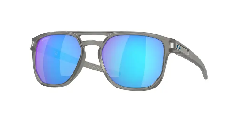 Oakley Unisex OO9436 LATCH BETA 943606 Occhiali da sole O_Matter Grigio Blu Squadrata Polarizzata Prizm