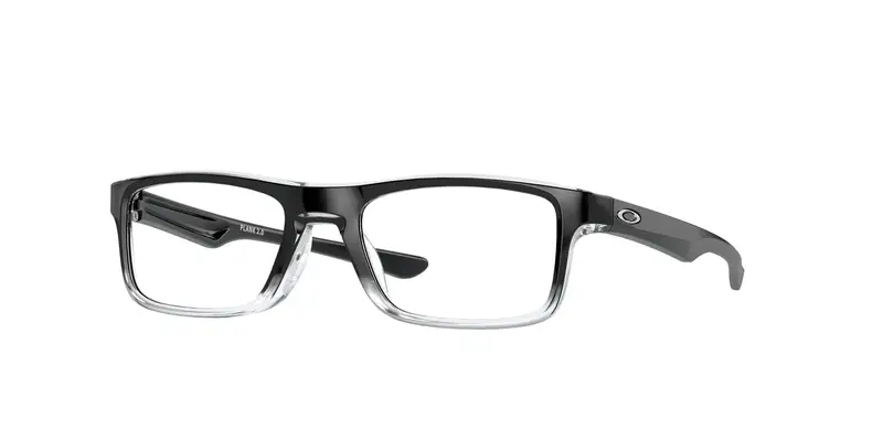 Oakley Unisex OX8081 PLANK 2.0 808112 Montature da vista O_Matter Nero Trasparente Squadrata Normale
