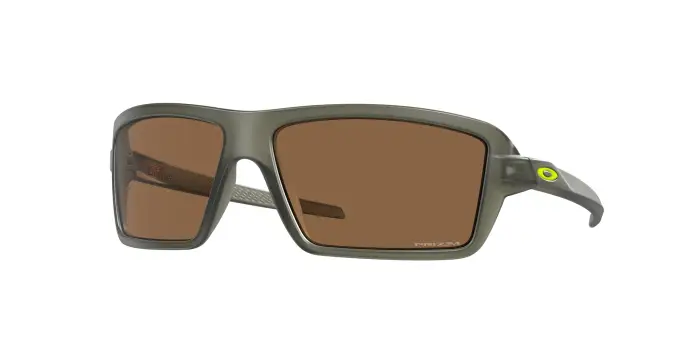 Oakley Uomo OO9129 CABLES 912919 Occhiali da sole O_Matter Verde Rame Squadrata Normale Prizm