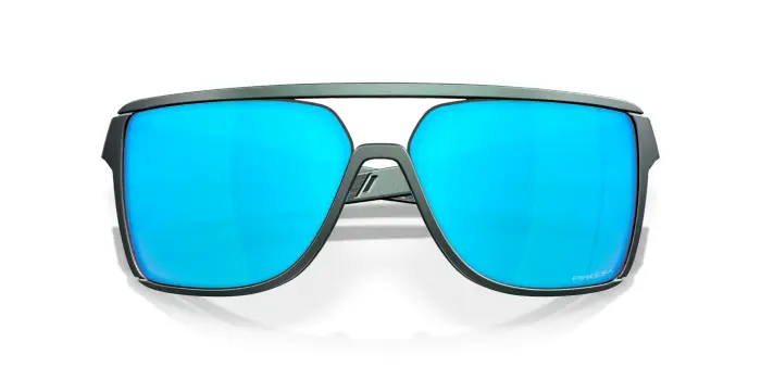 Oakley Uomo OO9147 CASTEL 914713 Occhiali da sole O_Matter Argento Blu Squadrata Normale Prizm