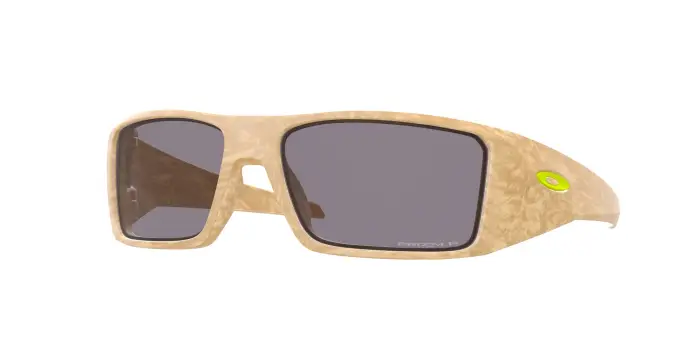 Oakley Uomo OO9231 HELIOSTAT 923117 Occhiali da sole O_Matter Beige Grigio Squadrata Polarizzata Prizm