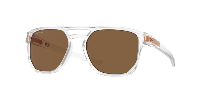 Oakley Uomo OO9436 LATCH BETA 943611 Occhiali da sole O_Matter Trasparente Rame Squadrata Normale Prizm