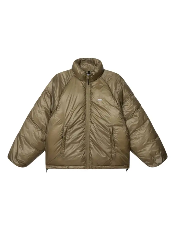 Obey Echo puffer jacket piumino imbottito con effetto traslucido - mermaid BEIGE
