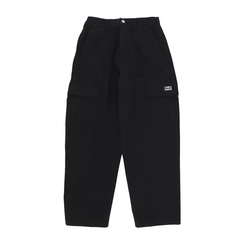Obey Pantalone Lungo Uomo Bigwig Baggy Twill Cargo Pant Black