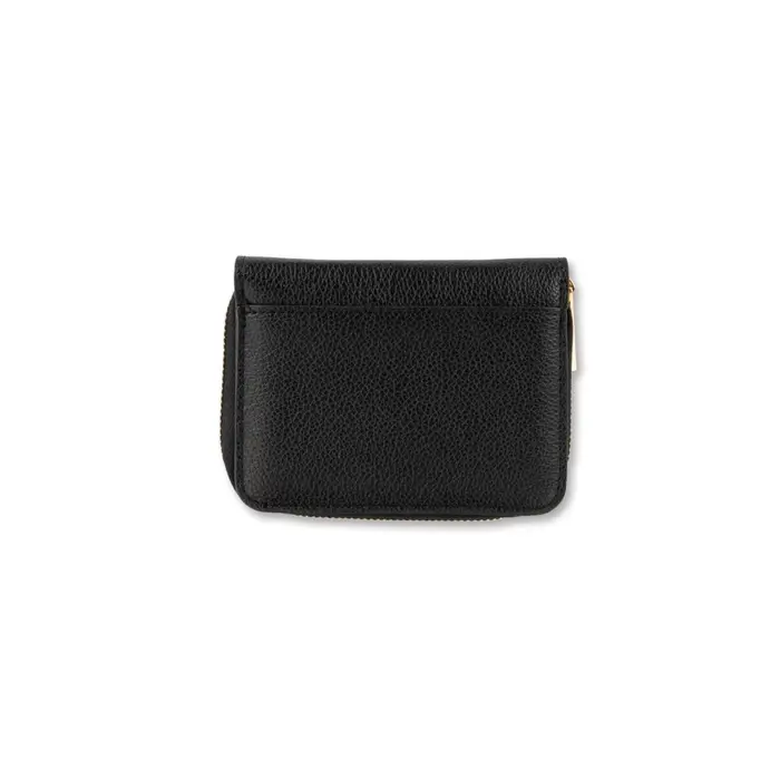 OBSEL Portafoglio nero da donna effetto martellato con zip e scomparti Oblsel UNICA