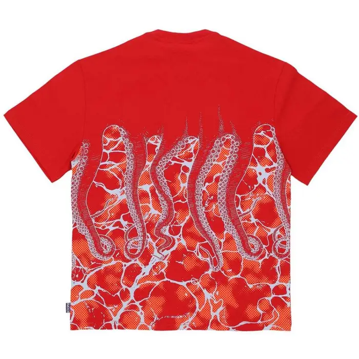Octopus T-shirt Marble Tee Rosso