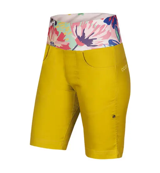 Sansa - pantaloni corti arrampicata - donna Yellow
