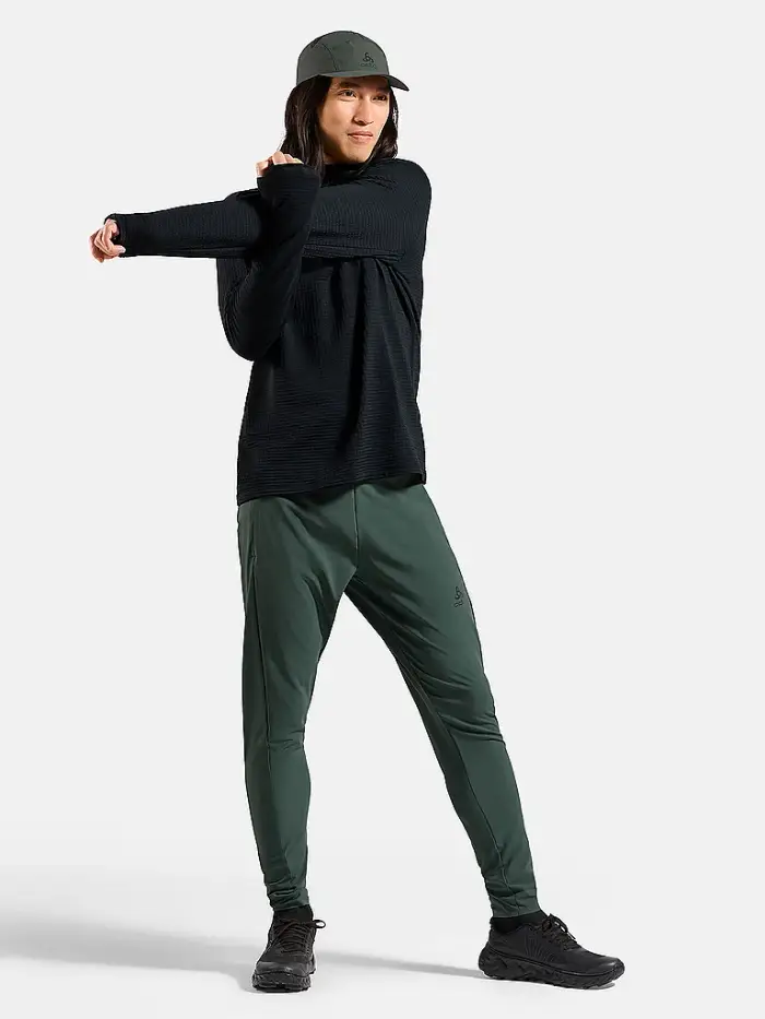 Odlo Maglia da running termica Essential da uomo nero