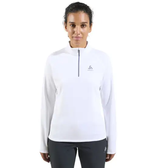 ODLO Midlayer 1/2 zip Besso W - felpa in pile - donna White