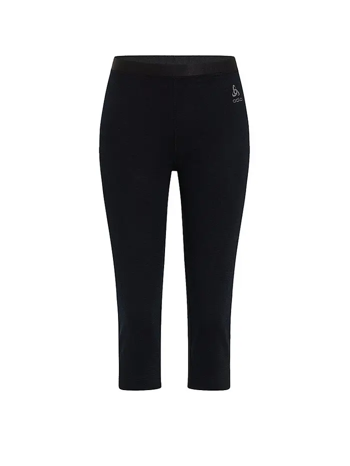 Odlo Pantaloni da donna 3/4 Merino 200 nero