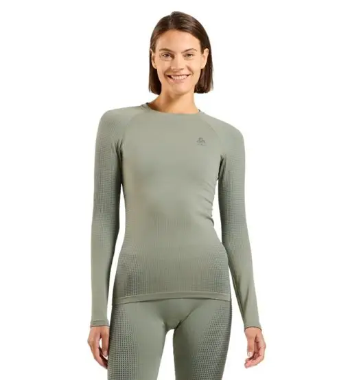 ODLO Performance Warm Eco Baselayer - maglietta tecnica - donna Green